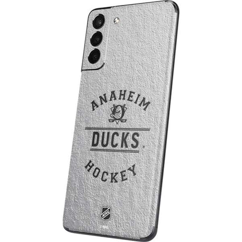 NHL Anaheim Ducks Black Text Galaxy S21 5G Skin