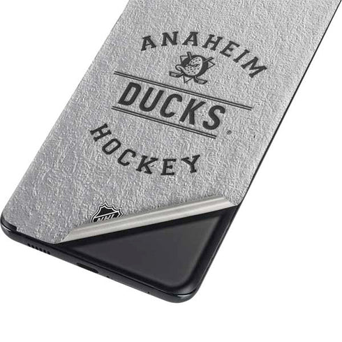 NHL Anaheim Ducks Black Text Galaxy S21 5G Skin