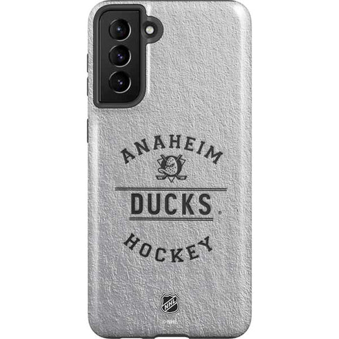 NHL Anaheim Ducks Black Text Galaxy S21 FE Pro Case