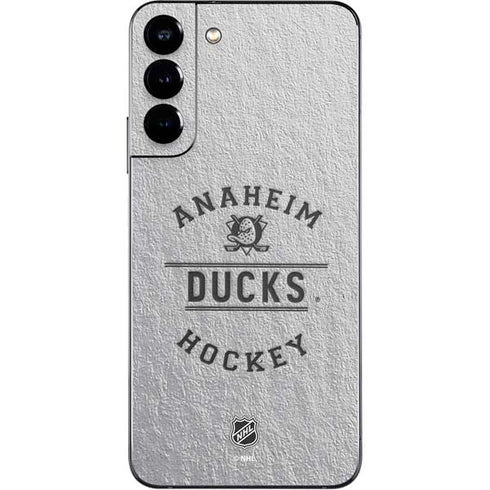 NHL Anaheim Ducks Black Text Galaxy S22 Plus Skin