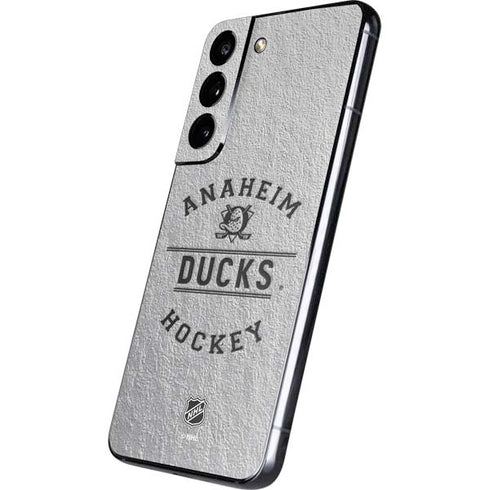 NHL Anaheim Ducks Black Text Galaxy S22 Plus Skin
