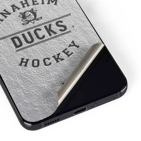 NHL Anaheim Ducks Black Text Galaxy S22 Plus Skin