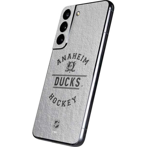 NHL Anaheim Ducks Black Text Galaxy S22 Skin