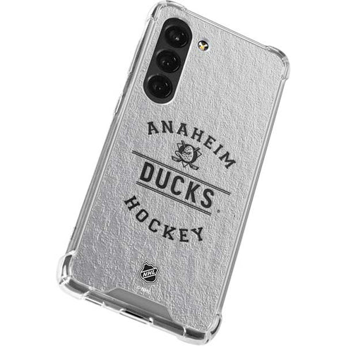 NHL Anaheim Ducks Black Text Galaxy S23 Clear Case