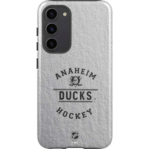 NHL Anaheim Ducks Black Text Galaxy S23 Plus Pro Case