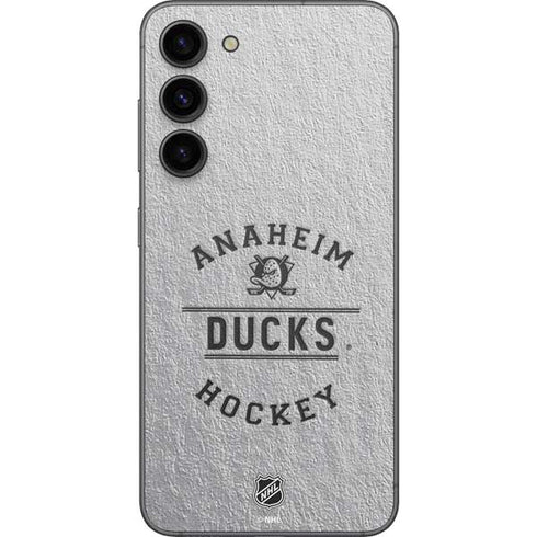 NHL Anaheim Ducks Black Text Galaxy S23 Plus Skin