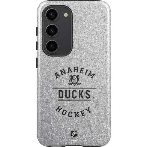 NHL Anaheim Ducks Black Text Galaxy S23 Pro Case
