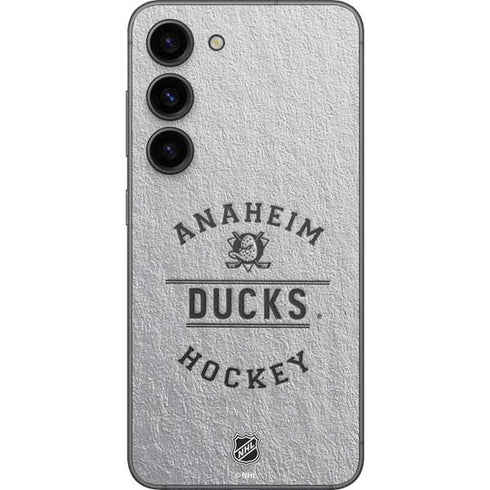 NHL Anaheim Ducks Black Text Galaxy S23 Skin