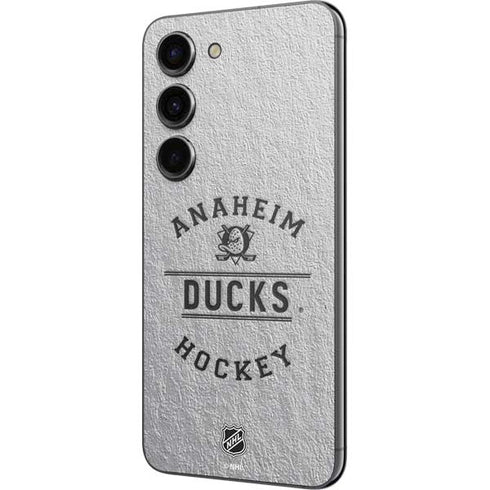 NHL Anaheim Ducks Black Text Galaxy S23 Skin