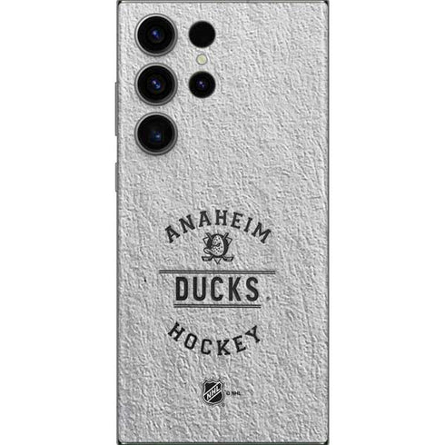NHL Anaheim Ducks Black Text Galaxy Skins