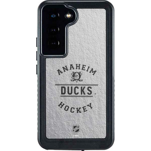 NHL Anaheim Ducks Black Text Galaxy S23 Waterproof Case