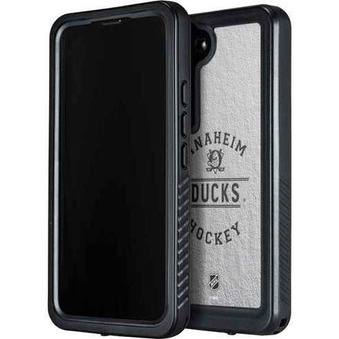 NHL Anaheim Ducks Black Text Galaxy S23 Waterproof Case