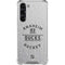 NHL Anaheim Ducks Black Text Galaxy S24 FE Clear Case