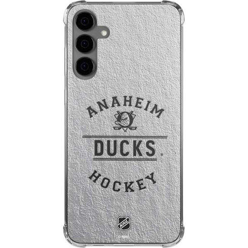 NHL Anaheim Ducks Black Text Galaxy S24 Plus Clear Case