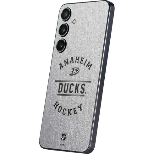 NHL Anaheim Ducks Black Text Galaxy S25 Plus Skin