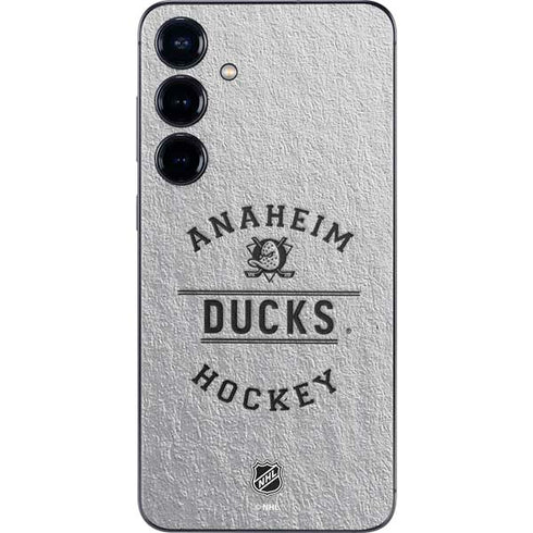 NHL Anaheim Ducks Black Text Galaxy S24 Plus Skin