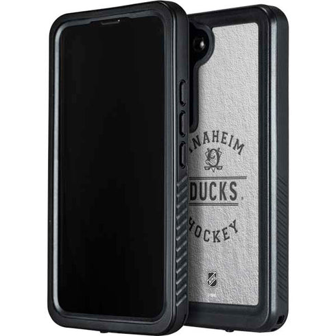 NHL Anaheim Ducks Black Text Galaxy S24 Plus Waterproof Case