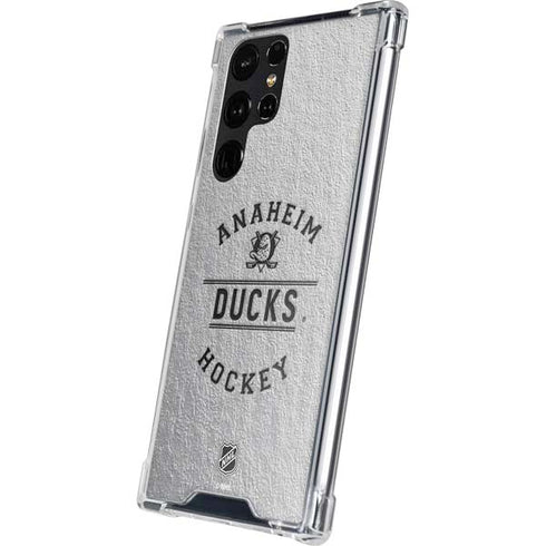 NHL Anaheim Ducks Black Text Galaxy S24 Ultra Clear Case