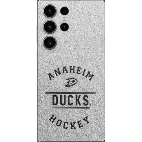 NHL Anaheim Ducks Black Text Galaxy S25 Ultra Skin