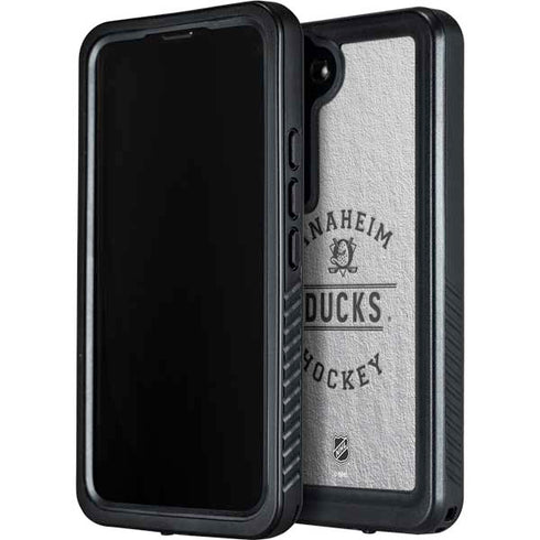 NHL Anaheim Ducks Black Text Galaxy S24 Waterproof Case