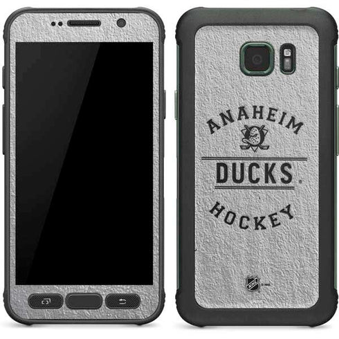 NHL Anaheim Ducks Black Text Galaxy S7 Active Skin