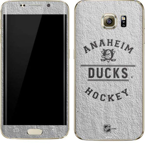 NHL Anaheim Ducks Black Text Galaxy S7 Edge Skin