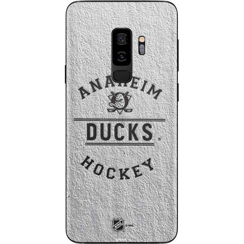 NHL Anaheim Ducks Black Text Galaxy S9 Plus Skin