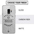 NHL Anaheim Ducks Black Text Galaxy S9 Skin