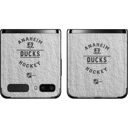 NHL Anaheim Ducks Black Text Galaxy Z Flip Skin
