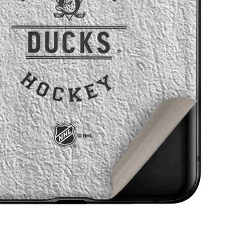 NHL Anaheim Ducks Black Text Galaxy Z Flip Skin