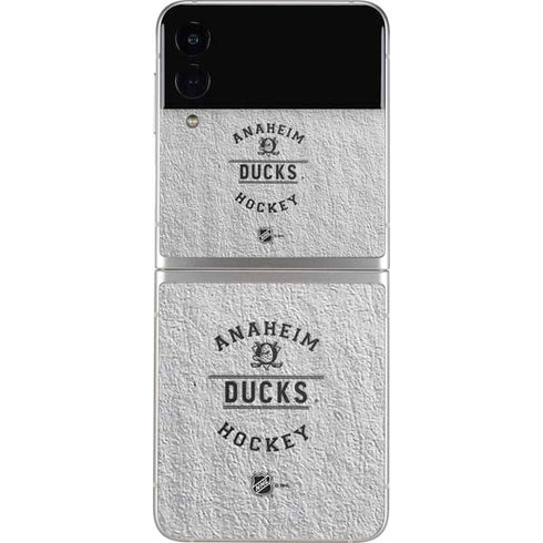 NHL Anaheim Ducks Black Text Galaxy Z Flip3 5G Skin