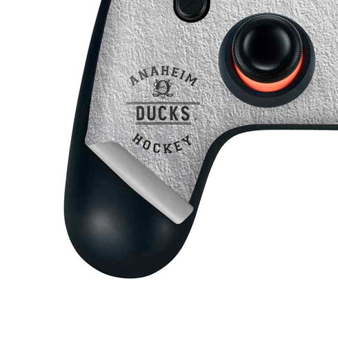 NHL Anaheim Ducks Black Text Google Stadia Controller Skin