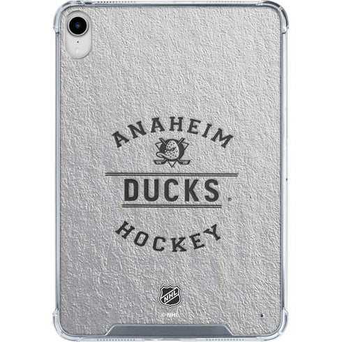 NHL Anaheim Ducks Black Text iPad 11th Gen (2025) Clear Case