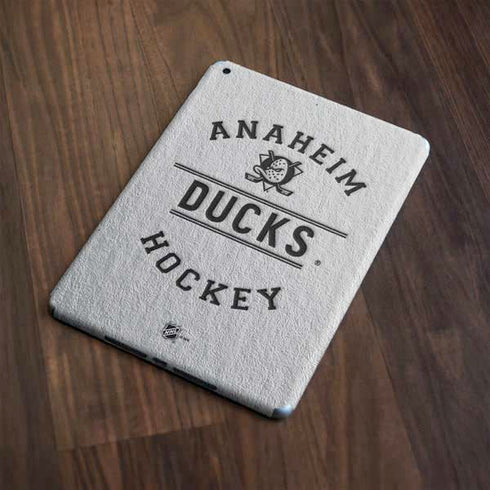 NHL Anaheim Ducks Black Text Apple iPad Skin