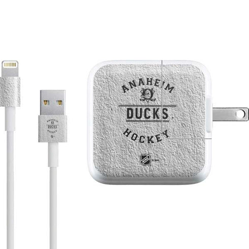 NHL Anaheim Ducks Black Text iPad Charger (10W USB) Skin