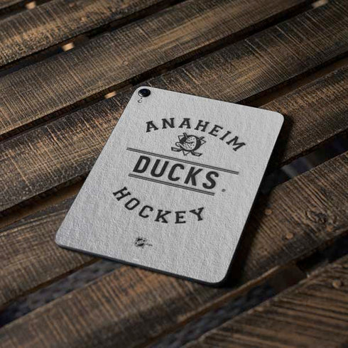 NHL Anaheim Ducks Black Text Apple iPad Pro Skin