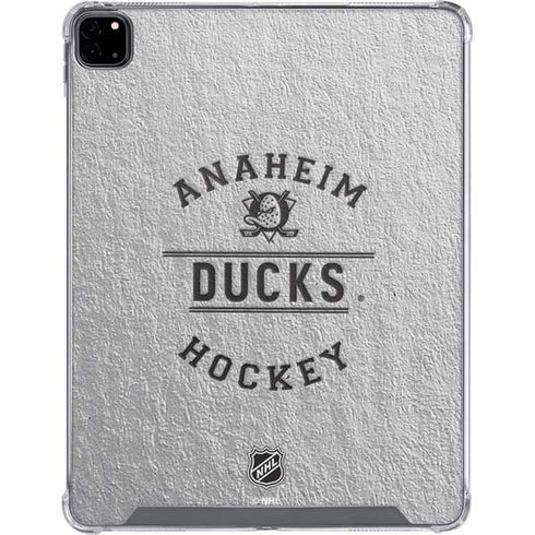 NHL Anaheim Ducks Black Text iPad Pro 12.9in (2020) Clear Case