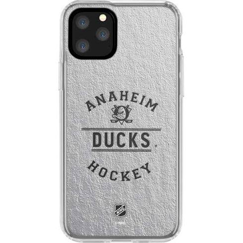 NHL Anaheim Ducks Black Text iPhone 11 Pro Clear Case