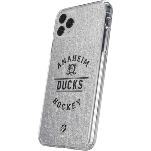 NHL Anaheim Ducks Black Text iPhone 11 Pro Clear Case