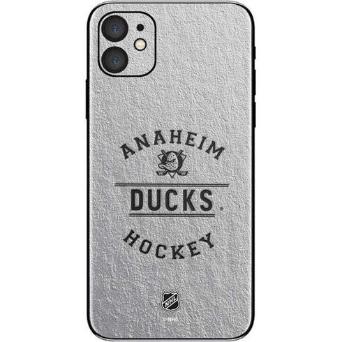 NHL Anaheim Ducks Black Text iPhone 11 Skin