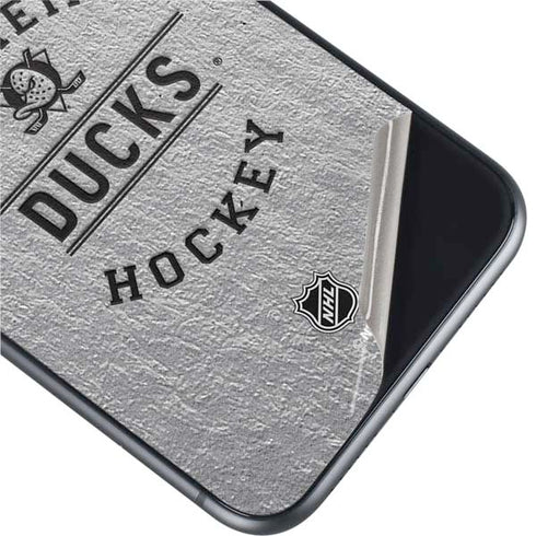 NHL Anaheim Ducks Black Text iPhone 11 Skin