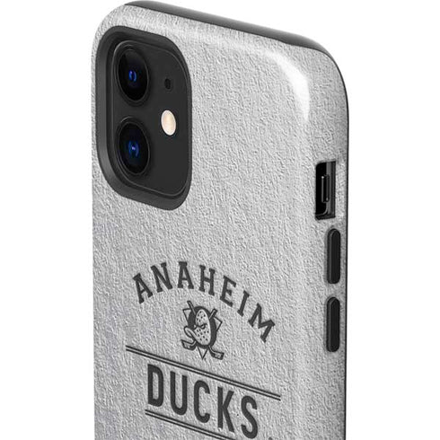 NHL Anaheim Ducks Black Text iPhone 12 Impact Case