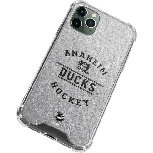 NHL Anaheim Ducks Black Text iPhone 12 Pro Max Clear Case