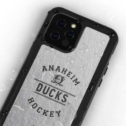 NHL Anaheim Ducks Black Text iPhone 12 Pro Max Waterproof Case