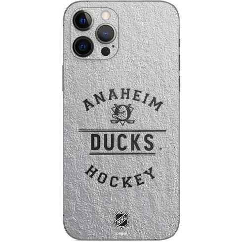 NHL Anaheim Ducks Black Text iPhone 12 Pro Skin