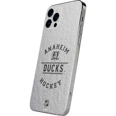 NHL Anaheim Ducks Black Text iPhone 12 Pro Skin
