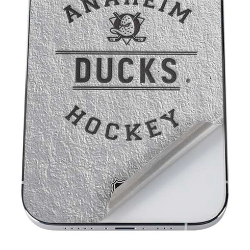 NHL Anaheim Ducks Black Text iPhone 12 Pro Skin