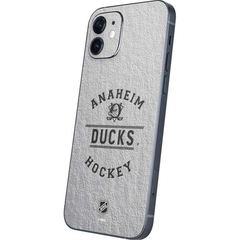 NHL Anaheim Ducks Black Text iPhone 12 Skin