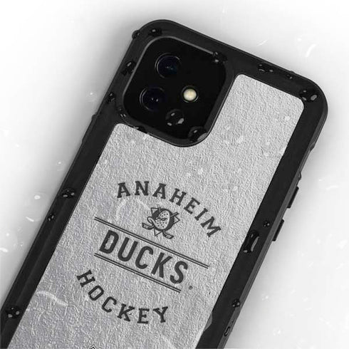 NHL Anaheim Ducks Black Text iPhone 12 Waterproof Case
