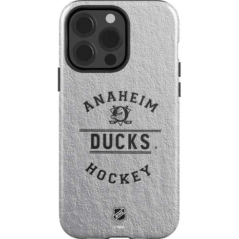 NHL Anaheim Ducks Black Text iPhone 14 Pro Impact Case